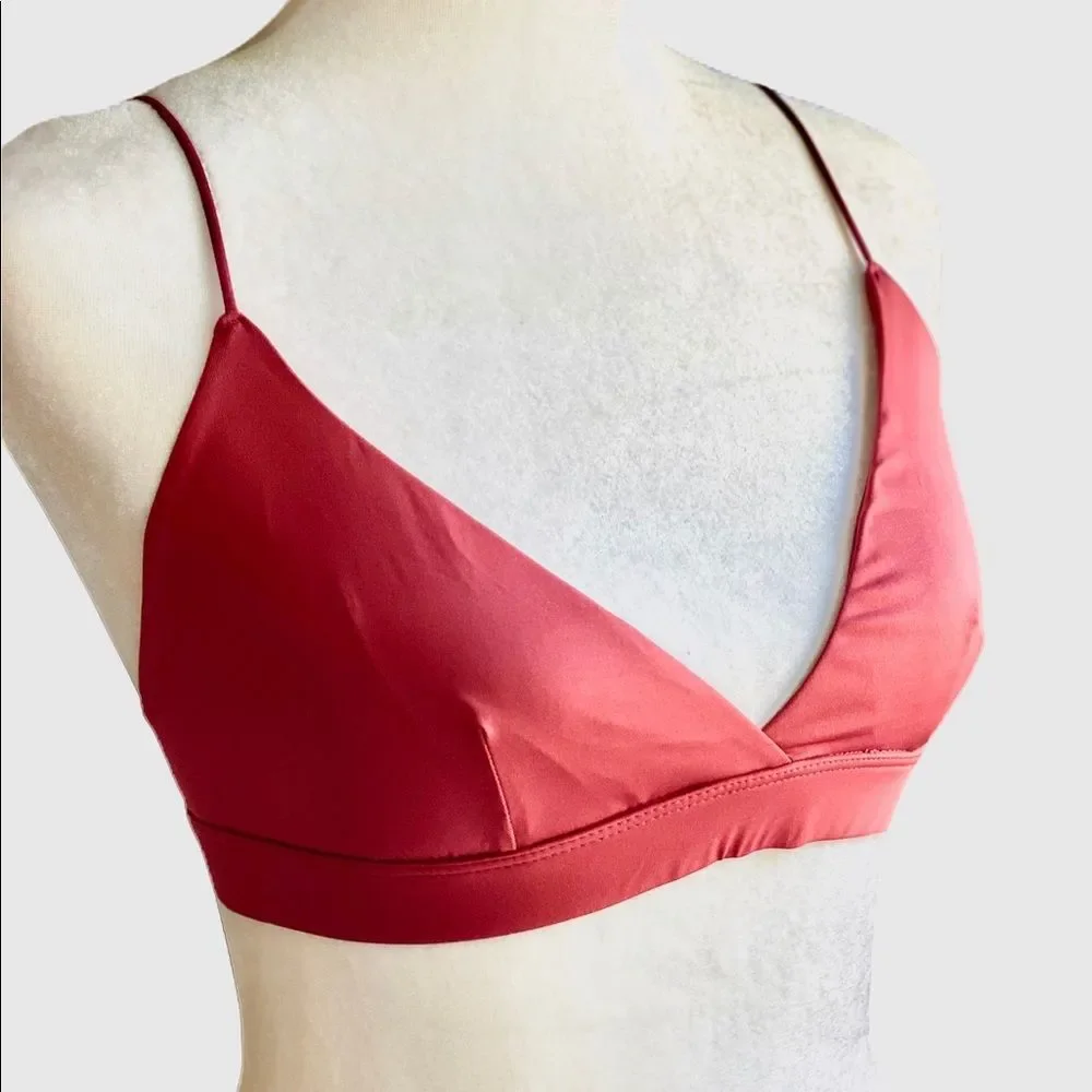 NWT Urban Outfitters Silky Triangle Bra - Picture 5 of 10